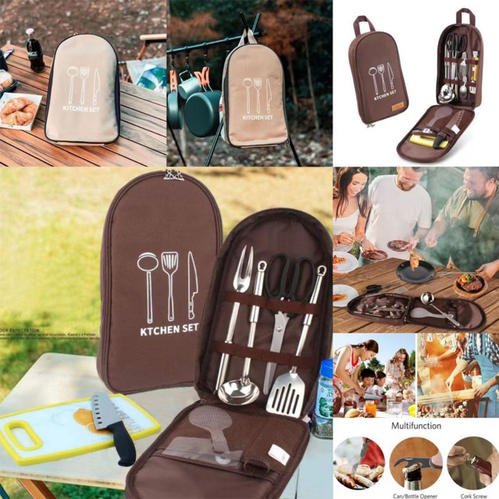 Camping Cooking Container - Geniş Kapasiteli Kamp Yemek Takımı Çantası,