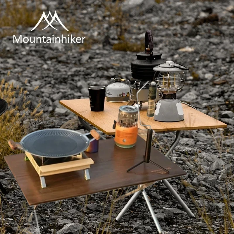Camping Cooking Table - MOUNTAINHIKER Geliştirilmiş Taşınabilir Açık Hava Kamp