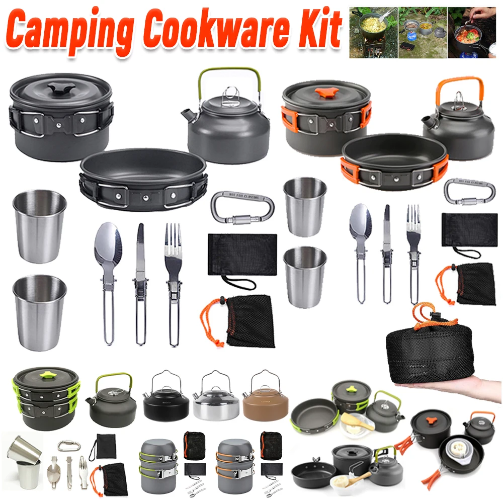 Camping Hiking Cooking - Kamp Tencere Seti Su Isıtıcısı Tencere