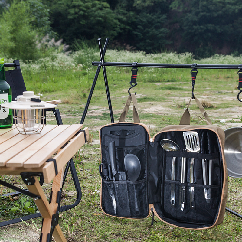 8 adet Kamp Mutfak Tencere Set - Camping Cooking Organizer incelemesi ve fiyatı