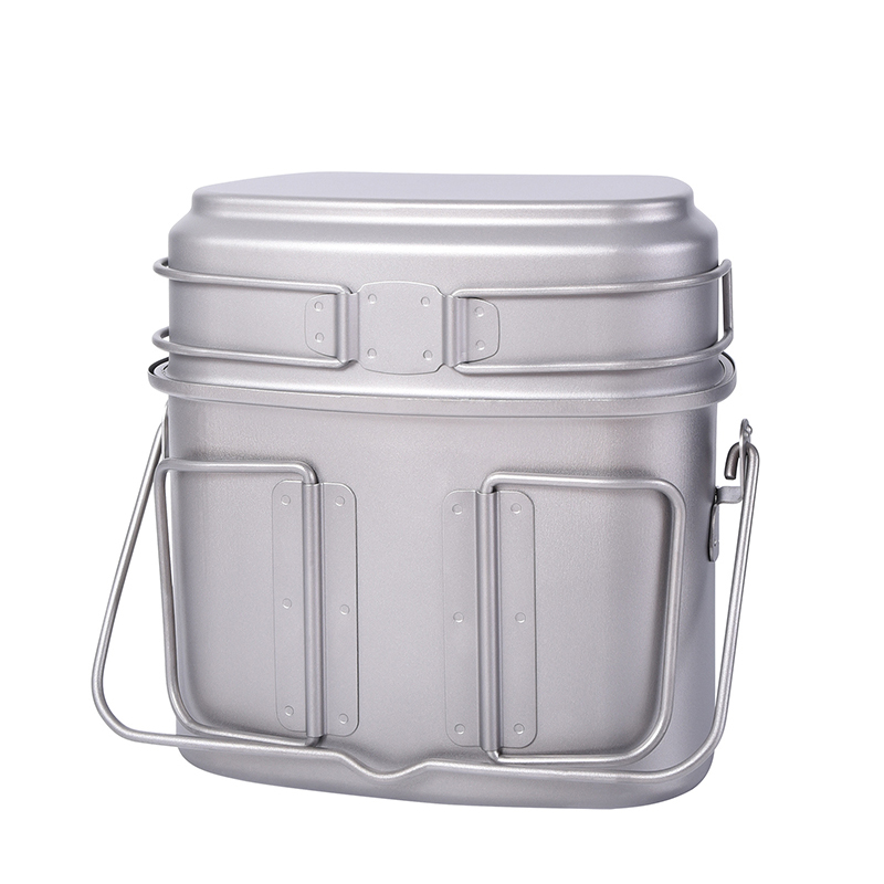 1.5L açık askeri kantin kamp y - Camping Cooking Container incelemesi ve fiyatı